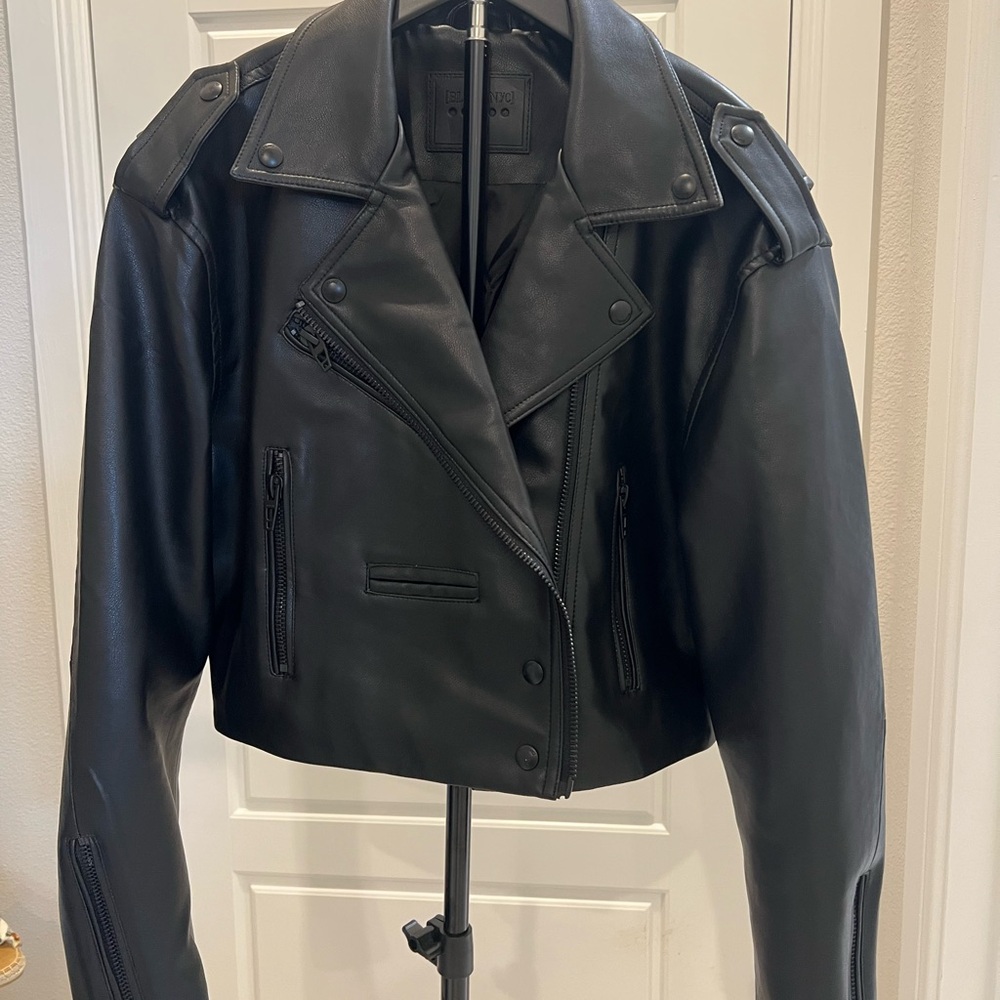 Black Leather Biker Jacket